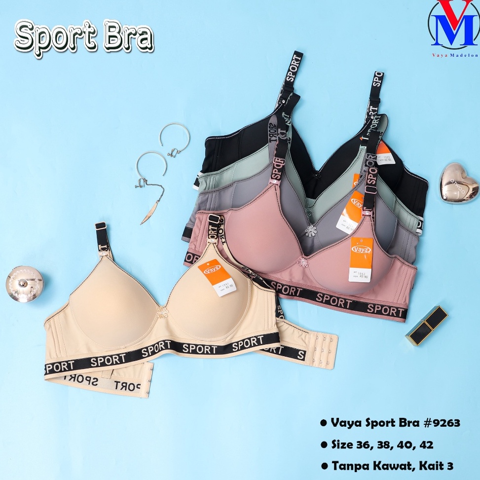 KODE G87P Vaya 9263 Bra Sport Busa Tipis Kait 3