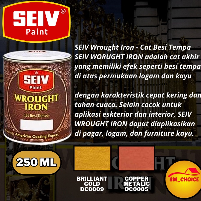 

KODE N94S SEIV CAT MINYAK KAYU DAN BESI 25 ML TEMPA SEIV WROUGHT IRON 25ML