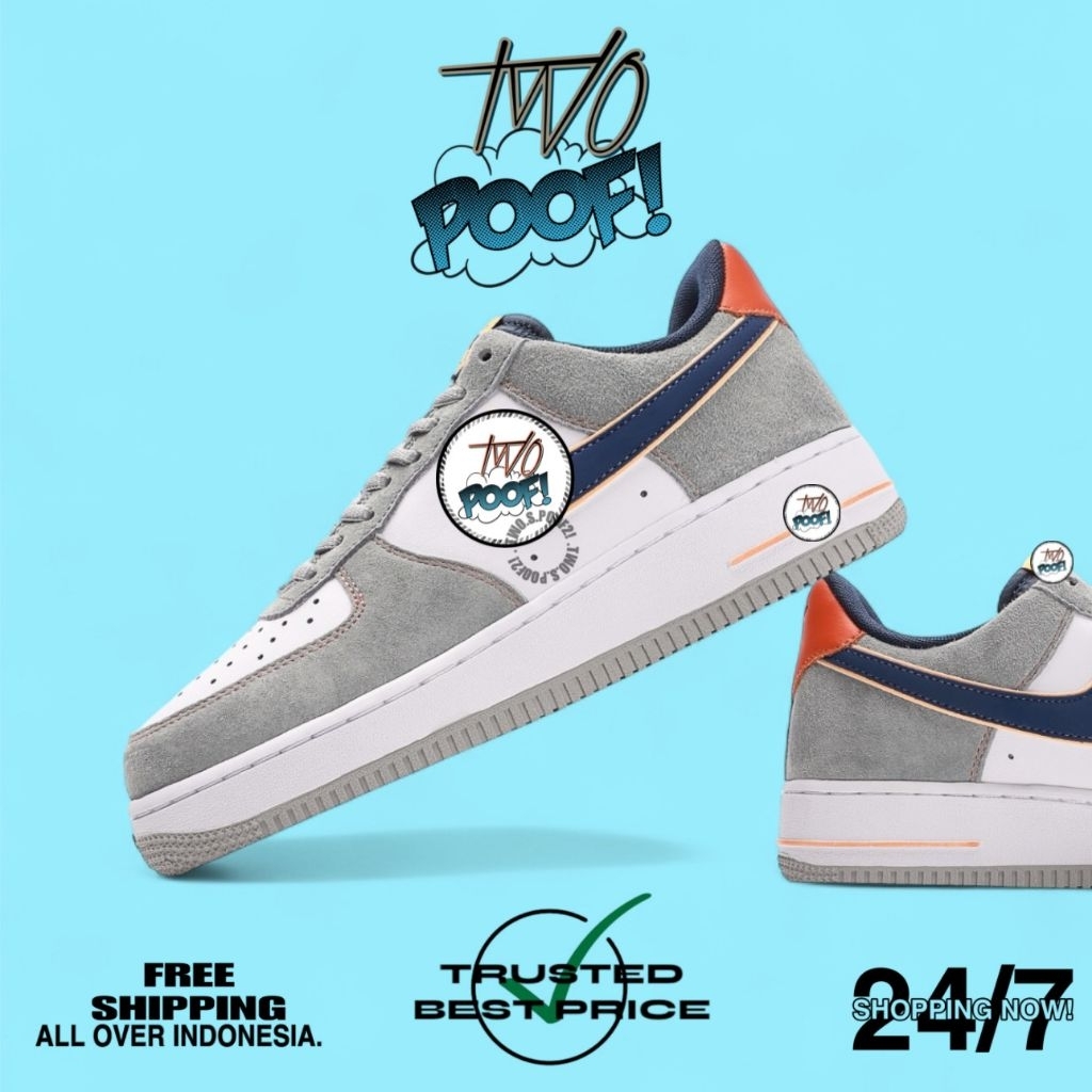 

Sneakers | AF/1 Wolf Grey “ Cool Grey “ Navy Orange “ BNIB