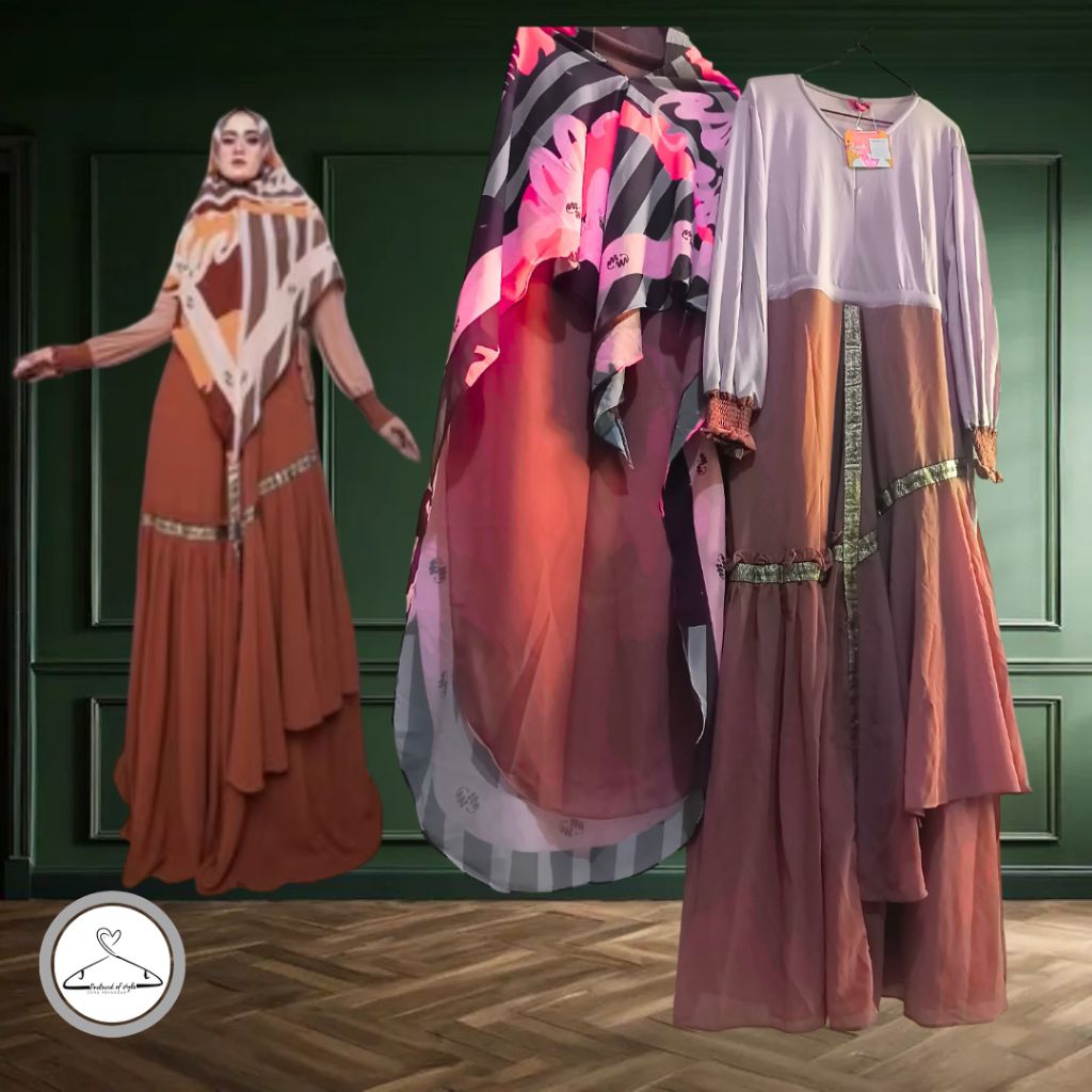 gamis set Megawarni new with tag