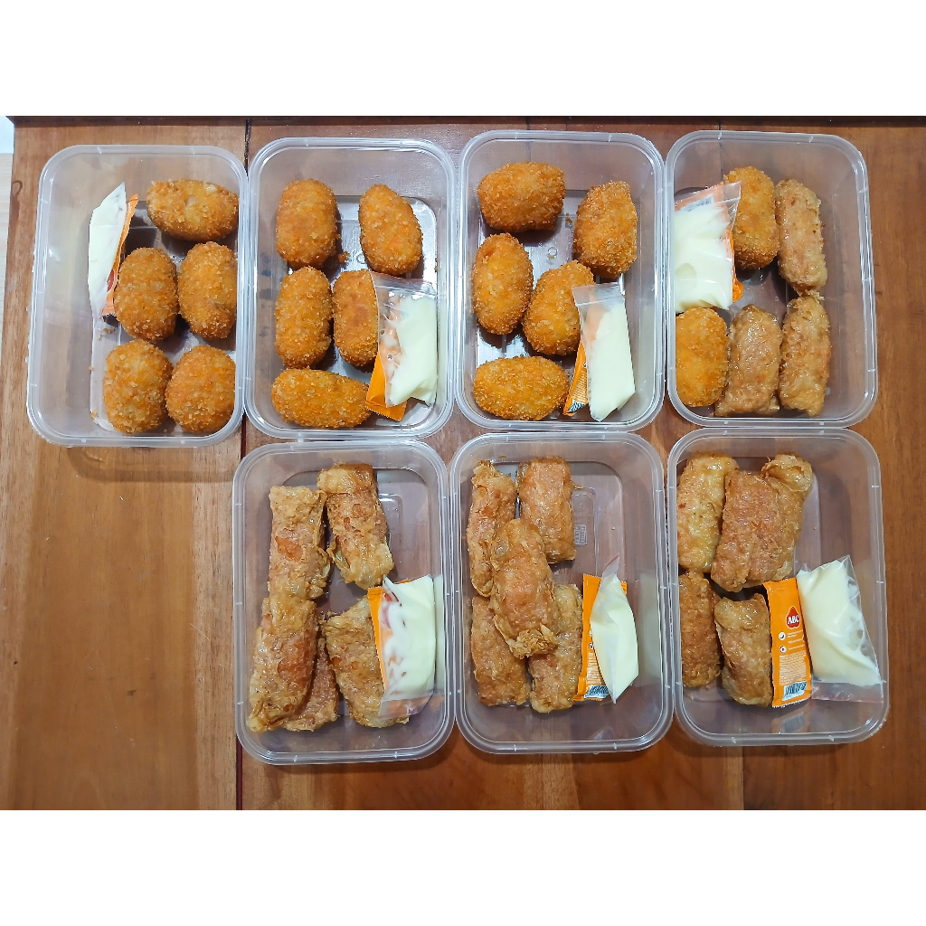

DIMSUM Udang Keju, Ayam Keju, Lumpia Udang, Lumpia Ayam, Shumai, Shumai Ayam Frozen & Matang