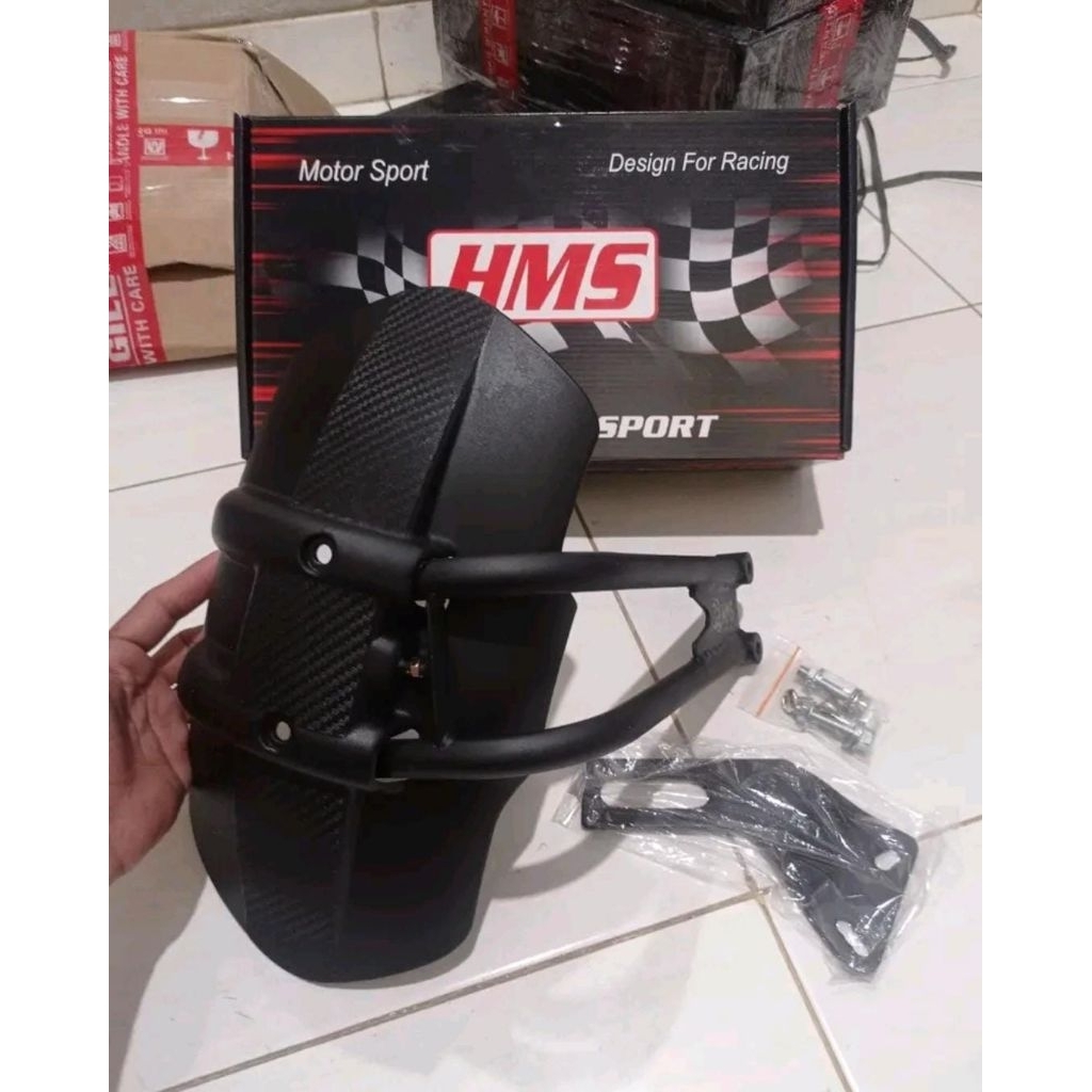 Mudguard HMS model MHR Mud guard Sport R15 Mt15 Xabre Vixion Ninja CBR Cb GSX R25 Pulsar Mega Pro So