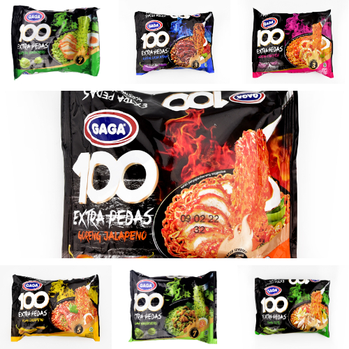 

Mie Instant GAGA 100 Extra Pedas
