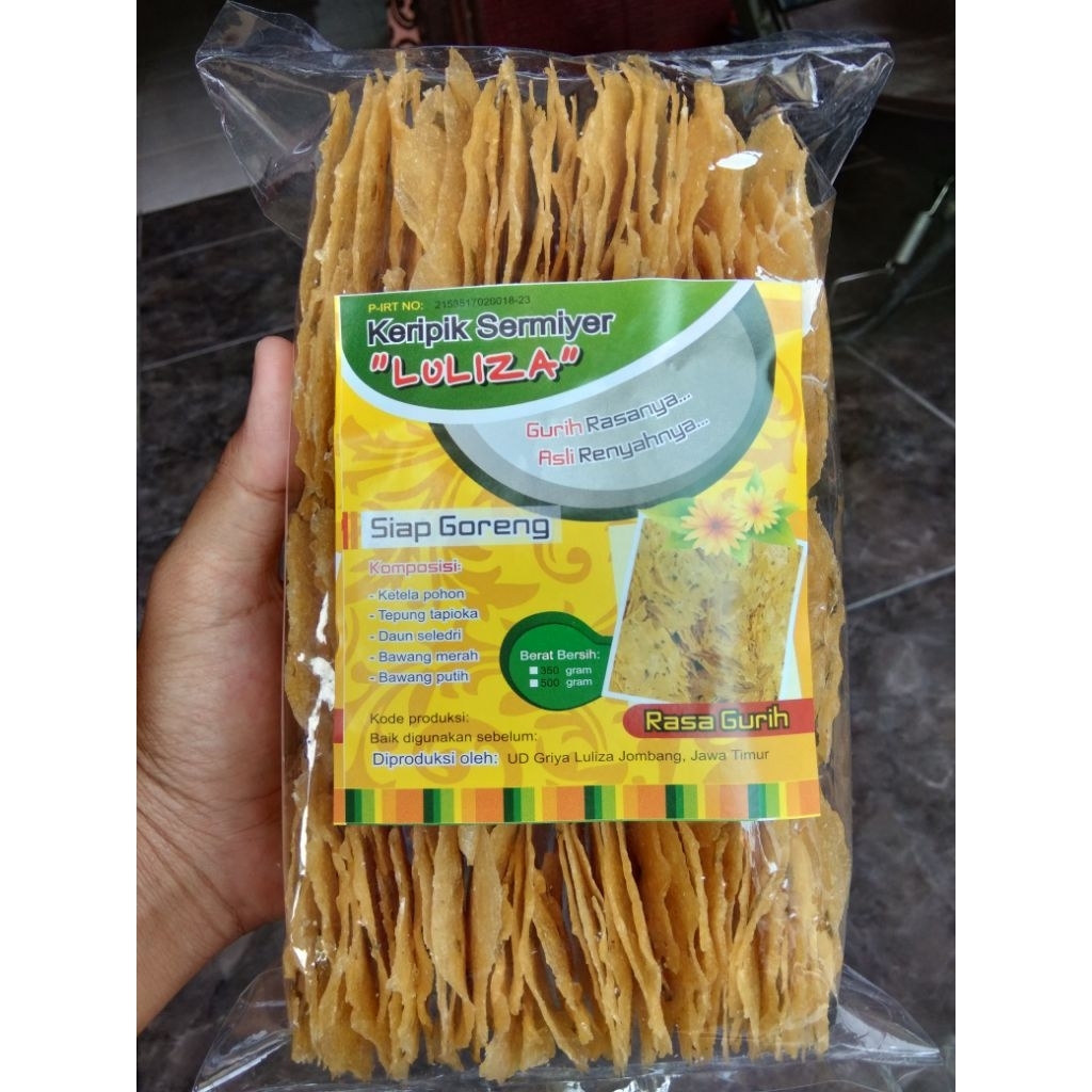 

ppvtristore - Keripik Sermiyer / Sermiler LULIZA ORIGINAL 350G KHAS JOMBANG