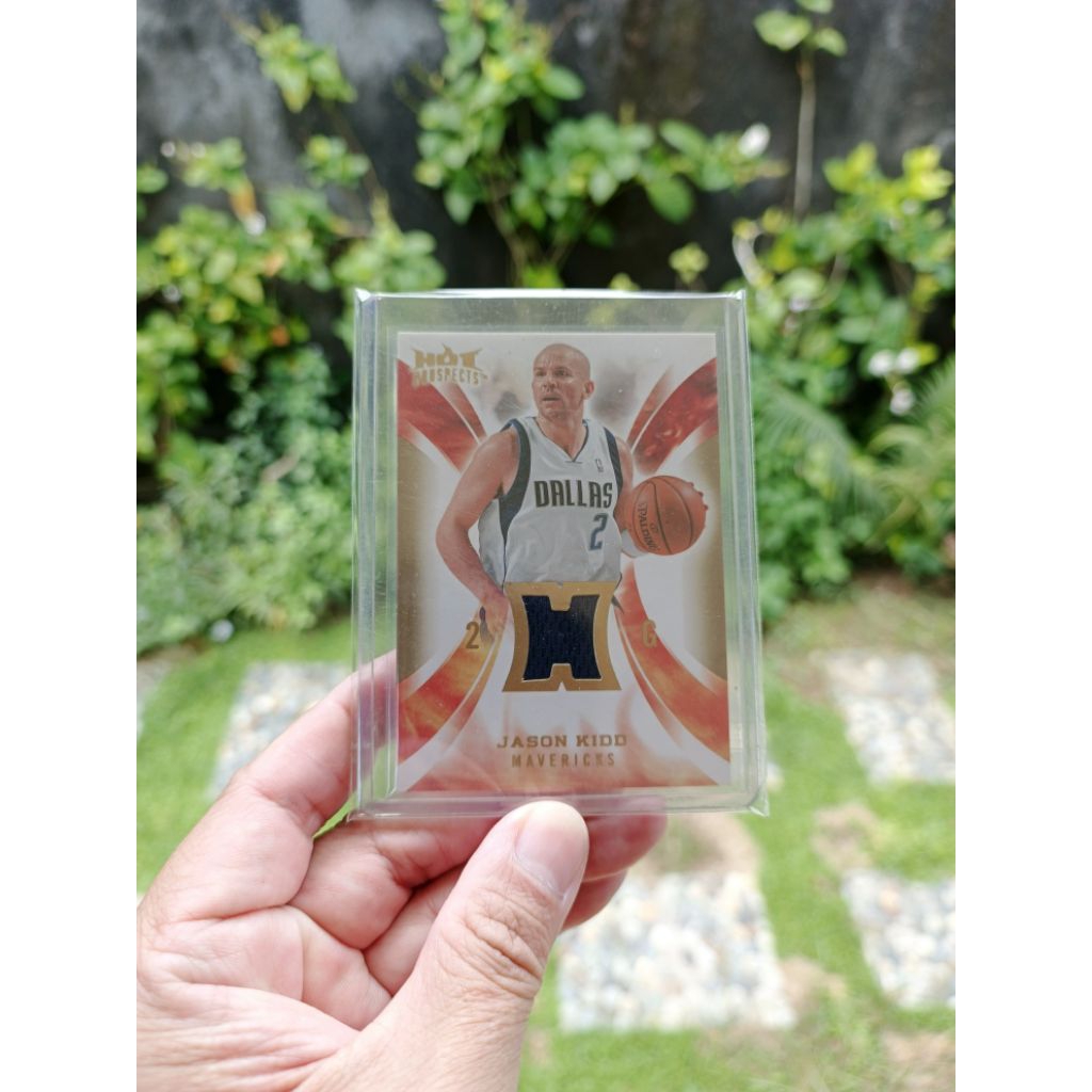 kartu basket 2008 Fleer Hot Prospects Hot Materials Jason Kidd