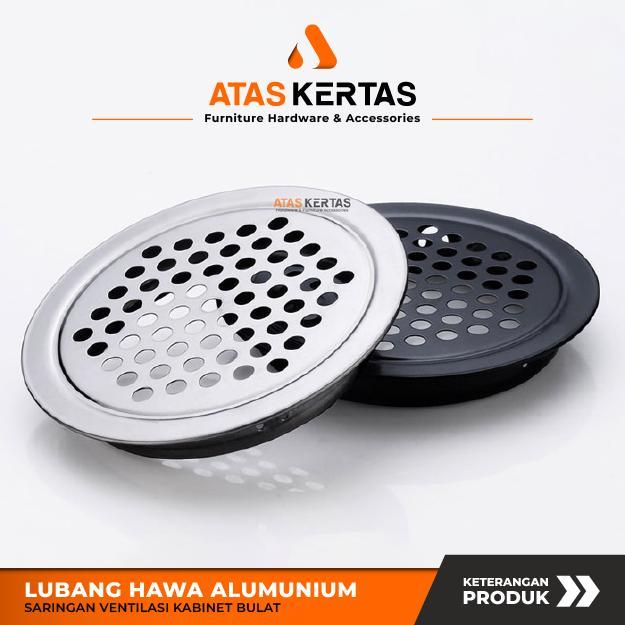 Lubang Hawa Kitchen Set Stainless Bulat - Ventilasi Laci Lemari