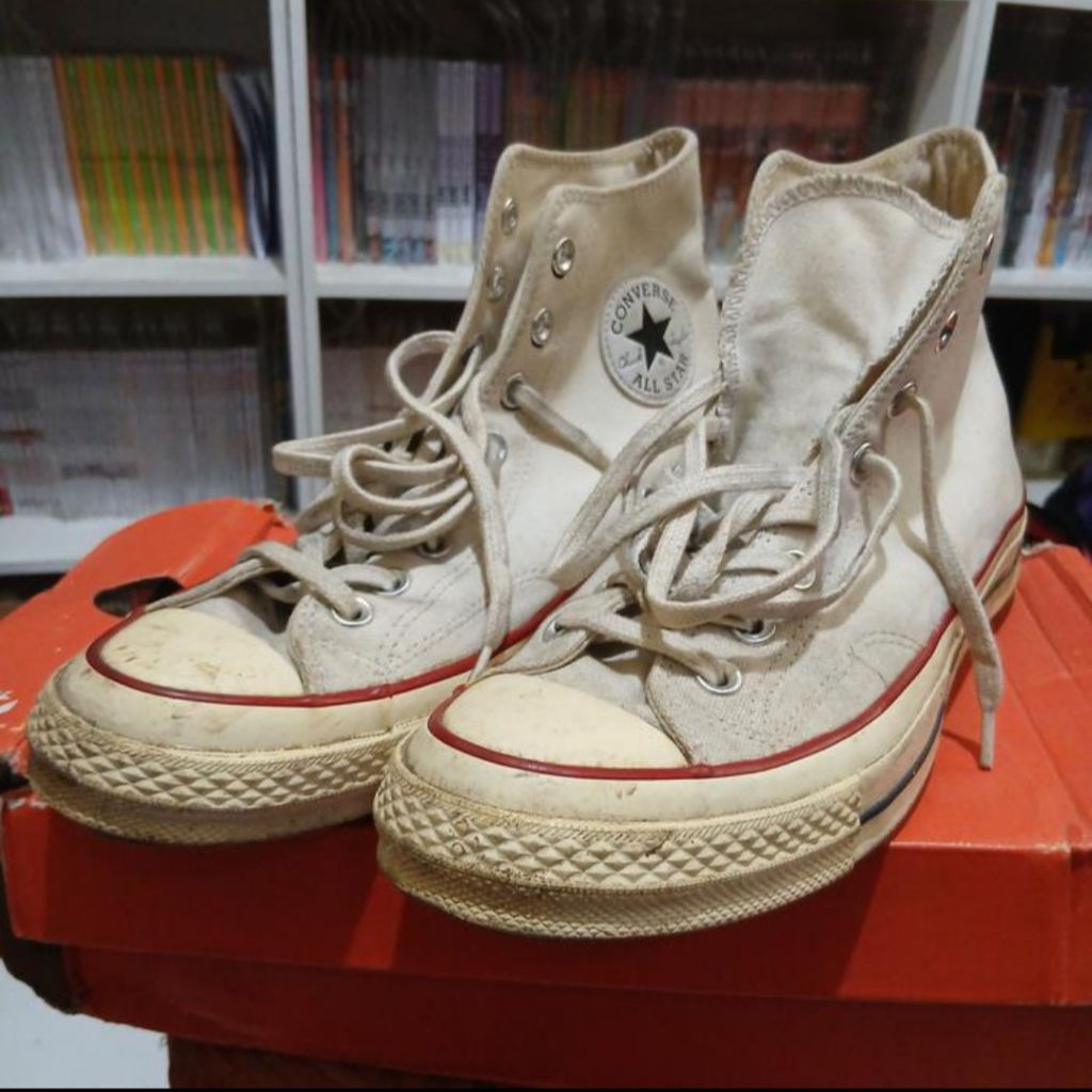 Converse Chuck 70 HI size 42 (White Putih) Second BekasOri

