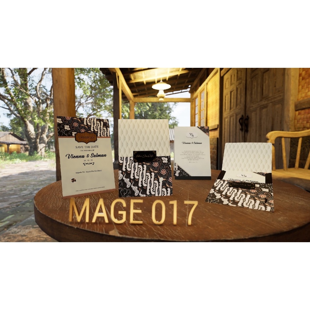 MAGE 17 (Amplop + Isi) Blangko Undangan | Undangan Murah