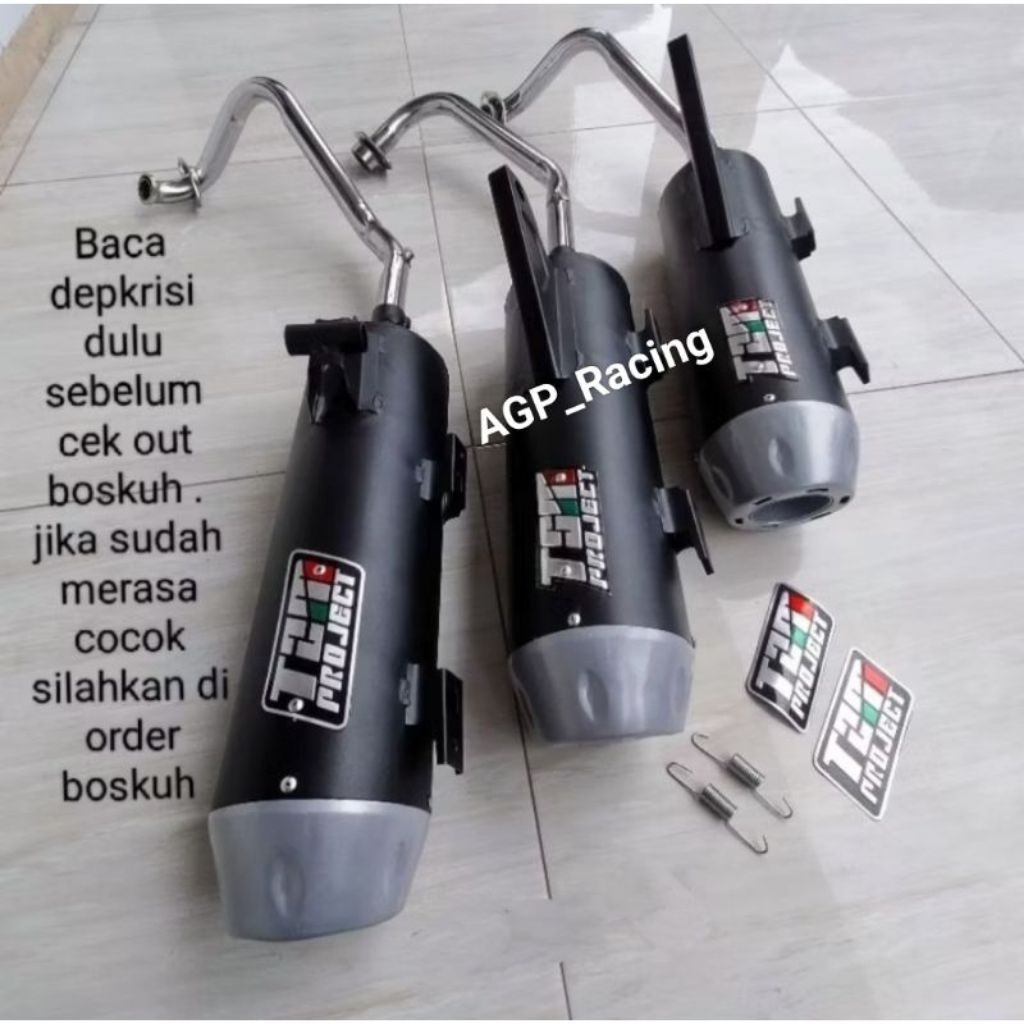 KNALPOT STANDAR AGP RACING Beat karbu BeatFi Delux Mio Vario old Vario New Aerox