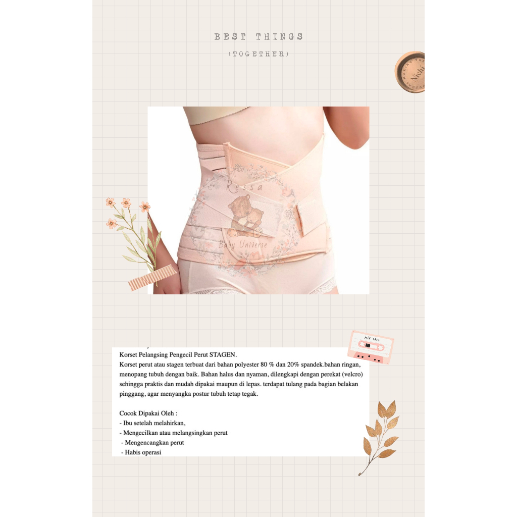 Korset Stagen Gurita Melahirkan Pasca Lahiran Normal/ SC