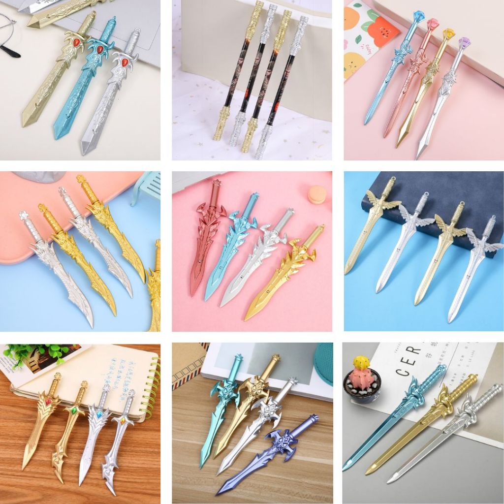 

Pulpen bentuk Pedang Bulpen Alat Tulis Pen Unik Sword Pen