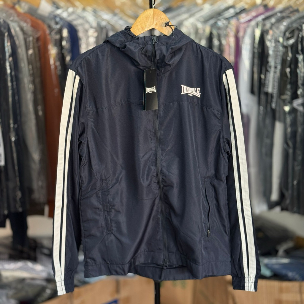 Jacket Lonsdale 2 Stripe Navy BNWT Original 100%