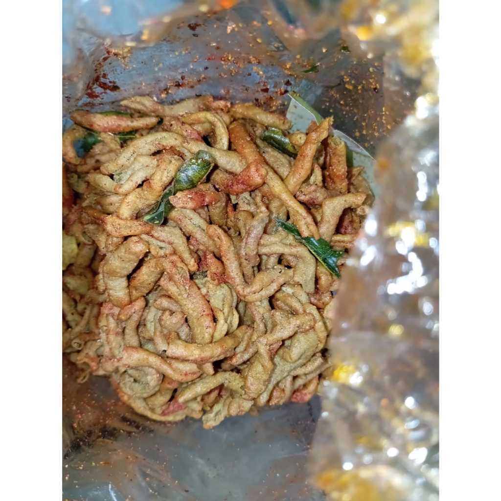 

Keripik Usus Premium Original Balado Daun Jeruk Fresh