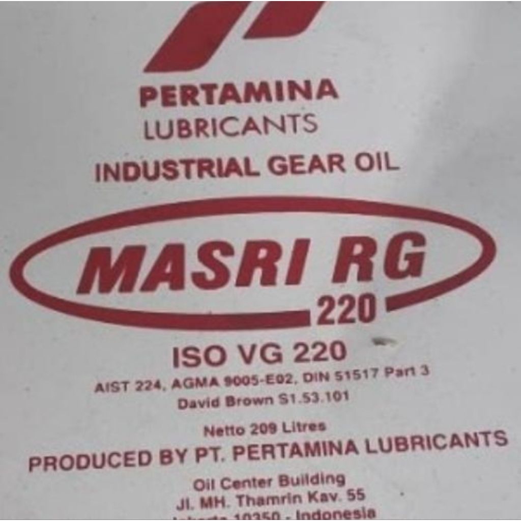 PERTAMINA MASRI RG 220 ISO VG 220 ( pelumas roda gigi extreme )