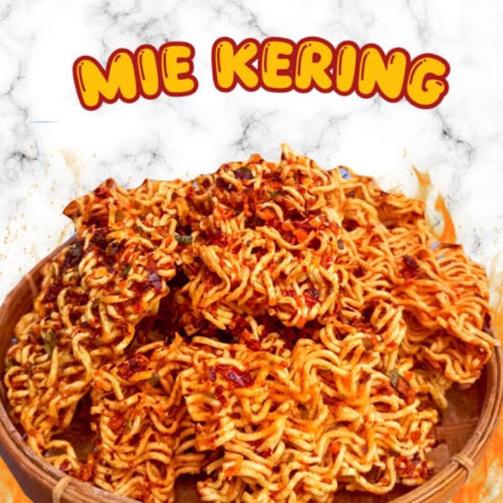

snack mie kering pedas ori dan pedas daun jeruk