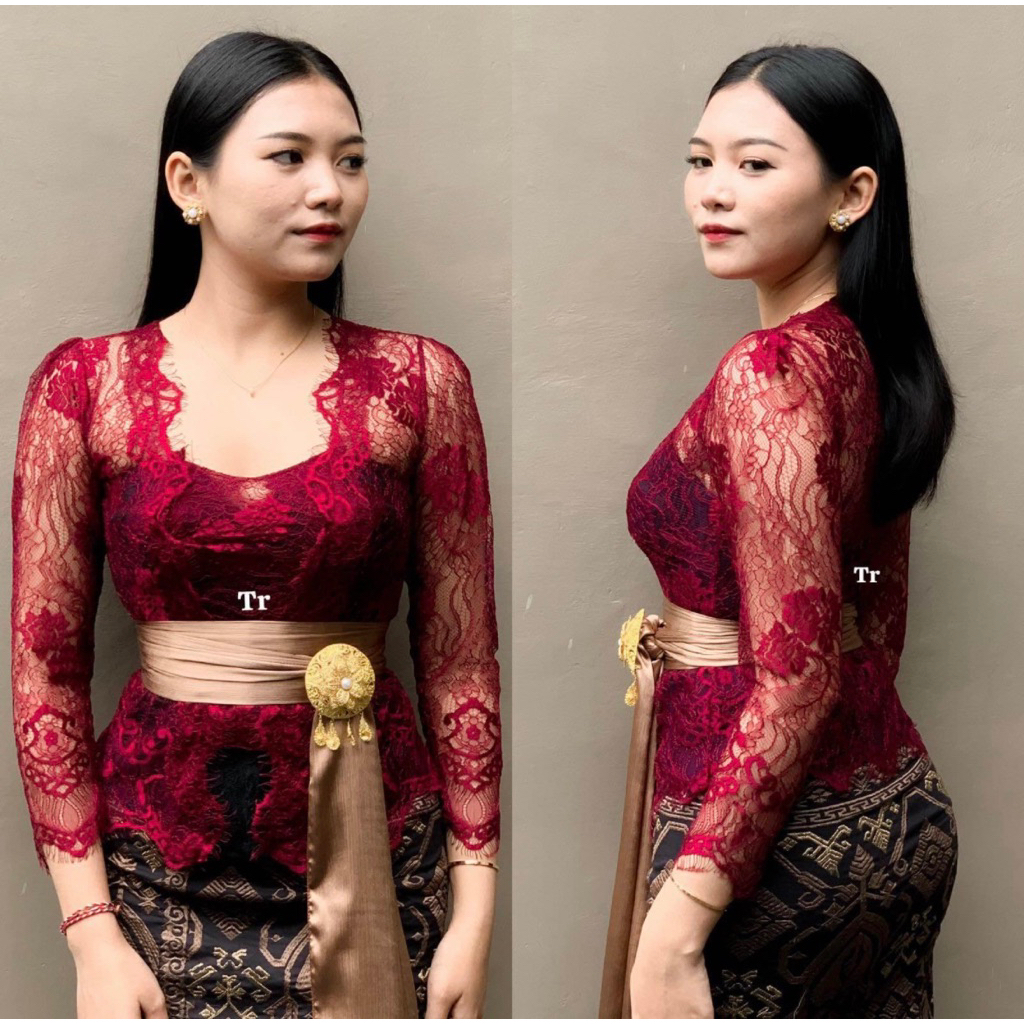 kebaya jadi brokat santili metalik motif terbaru terlaris termurah kebaya jadi juwita kebaya kutubar