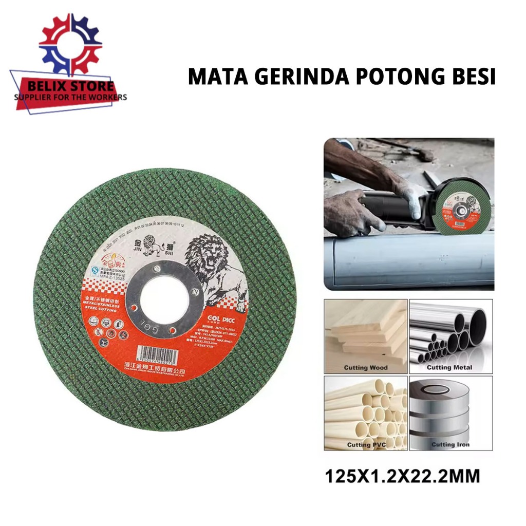 Mata Gerinda Potong Besi 4inch Cutting Wheel Mata Potong Gerinda Besi 4 inch Hijau
