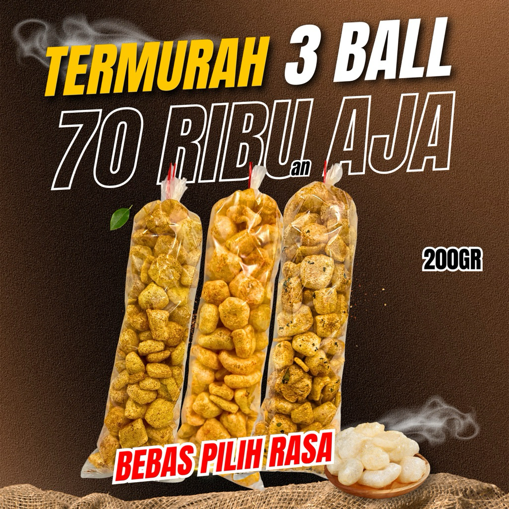 

3 BALL RAMBAK/KRUPUK KULIT SAPI ASLI SOLO DOROKDOK | Cemilan | makanan ringan