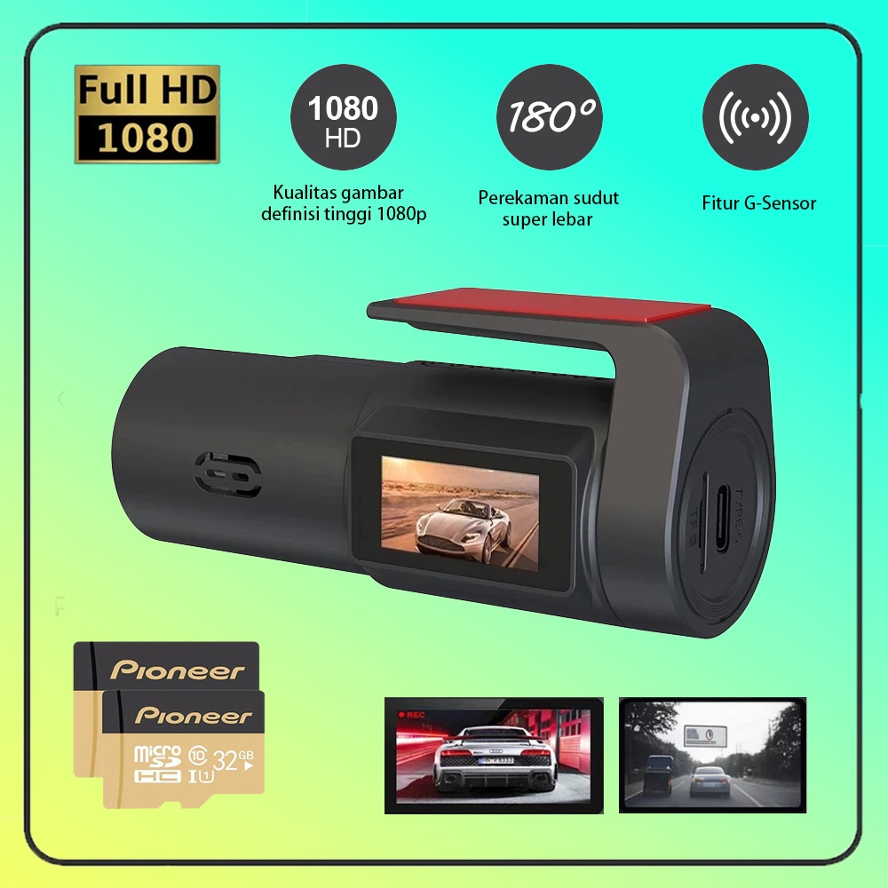 Dashcam【Lokal Stok】F1 Dashcam ADAS Night Vision, Kamera Parkir Mobil Dengan Navigasi, Resolusi 1080P