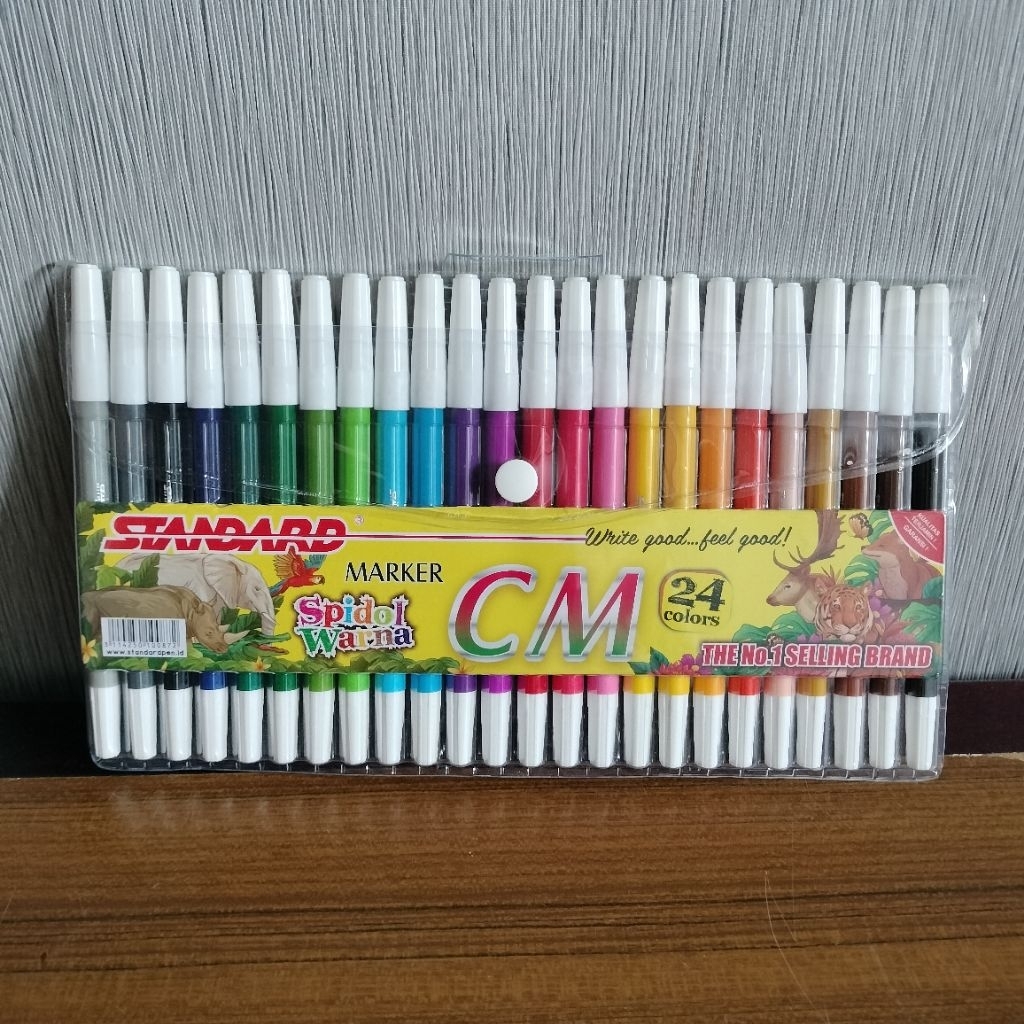 

Spidol Standard Kecil 24 Warna