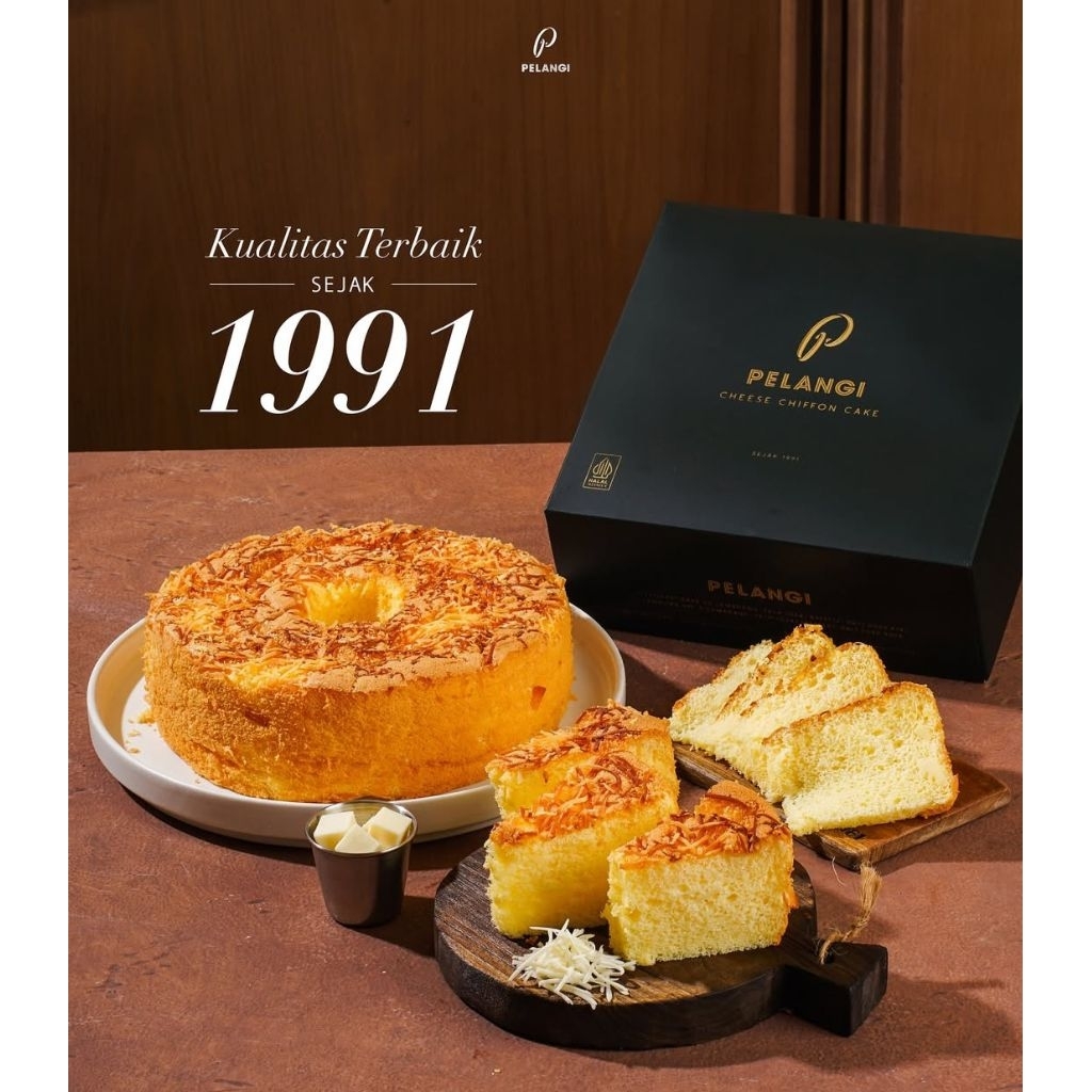 

PELANGI Cheese Chiffon cake