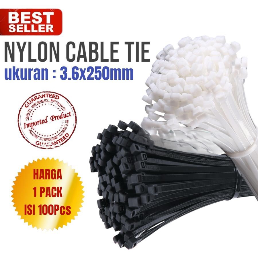 

Kabel Ties 3,6x250mm Cable Tie/Kabel Tie/Cable Ties Pengikat Kabel