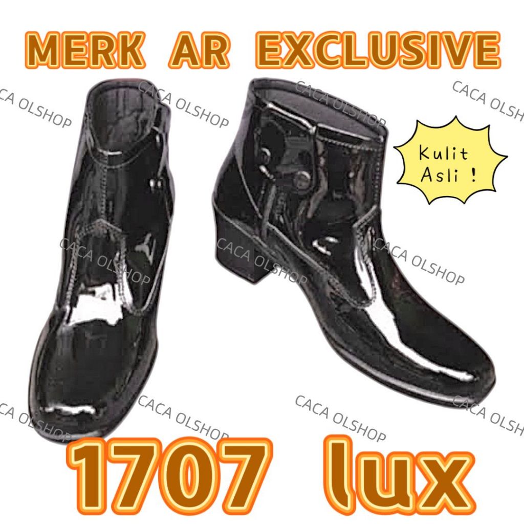 AR Exclusive Sepatu PDH PDL Wanita Ankle Boots PDLSus Polwan Secwan 1707 Kilap TNI POLRI Security