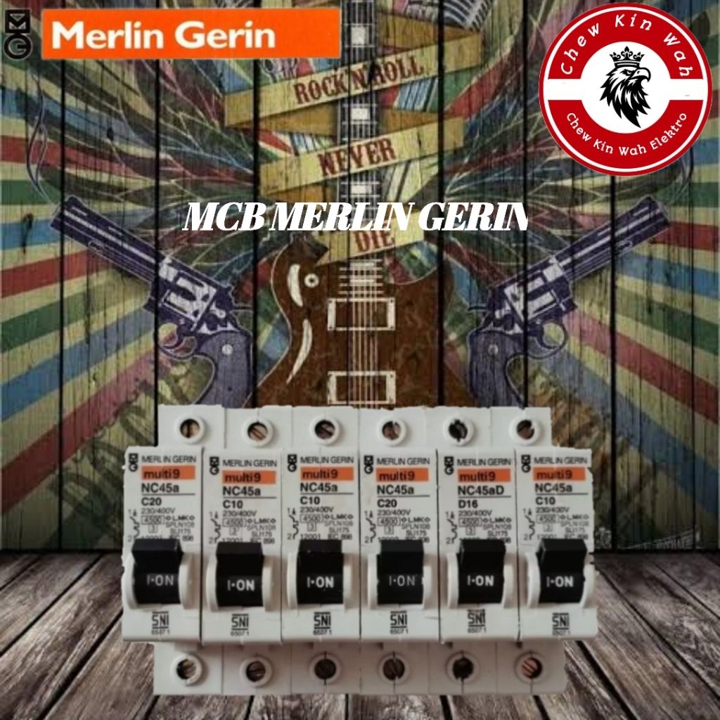 MCB merlin Gerin 6a 10a 16a Barang Original di Jamin Normal