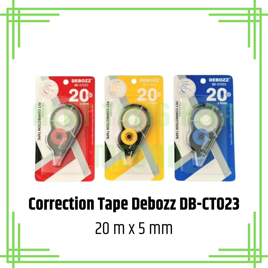 

(1 Pcs) Correction Tape Debozz DB-CT023 / Penghapus Tipex Pita Kertas Debozz DB-CT023