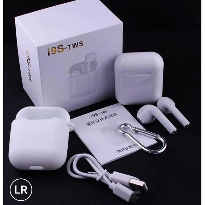 Headset Bluetooth i9S TWS Wireless Mic Hansfree Handset HF Bluetooth i9S TWS Bluetotoh Eaprhone Blue