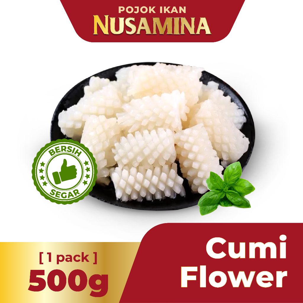

Nusamina Cumi Flower Import Bersih Segar Frozen 500g