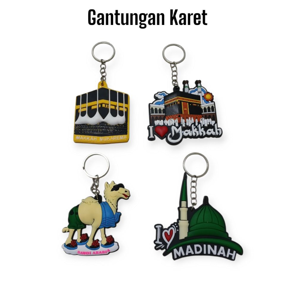 Souvenir Madinah l Mekah Gantungan Kunci Oleh Oleh Madiah l Makkah