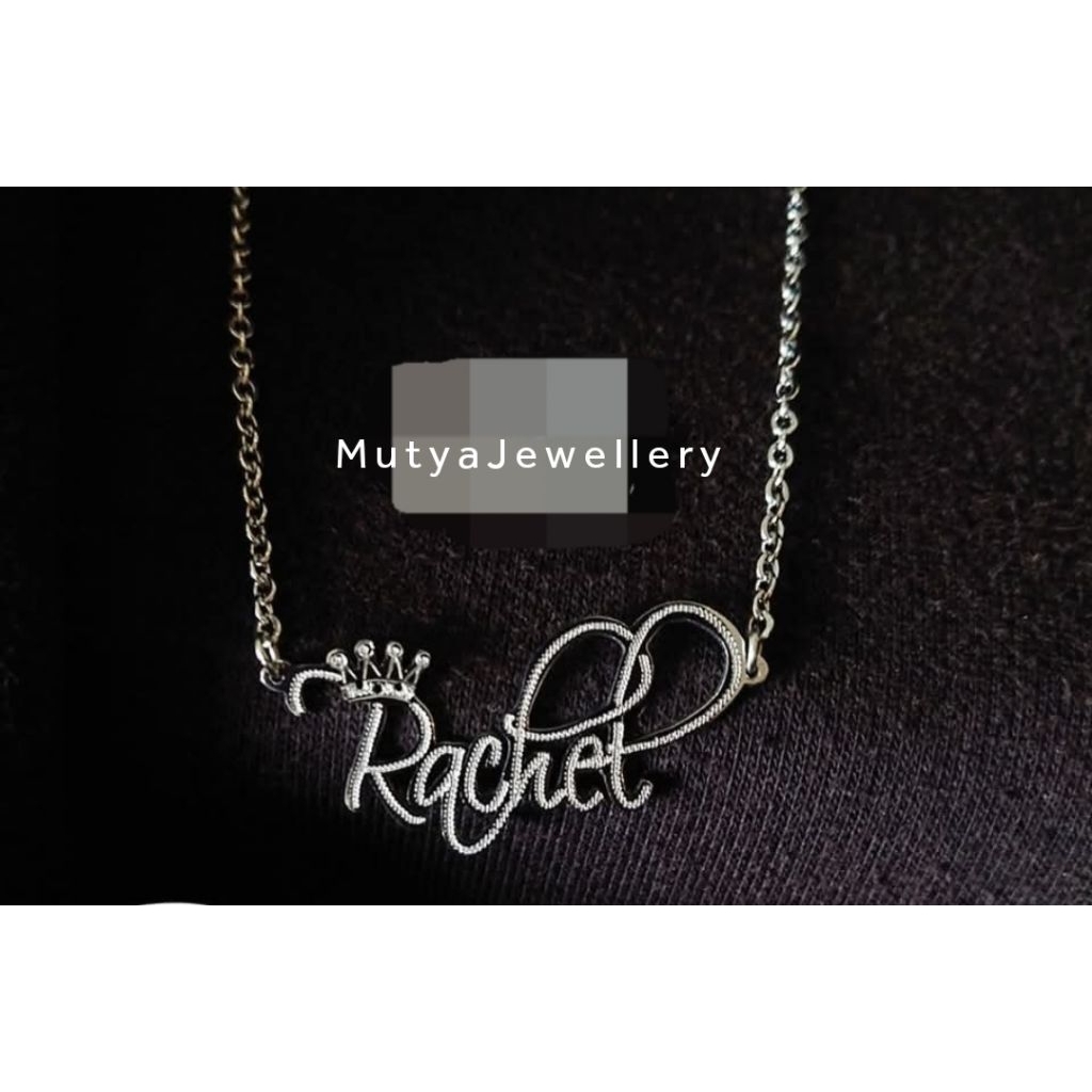 Kalung Costum Nama Sendiri / Kalung Ukir Nama