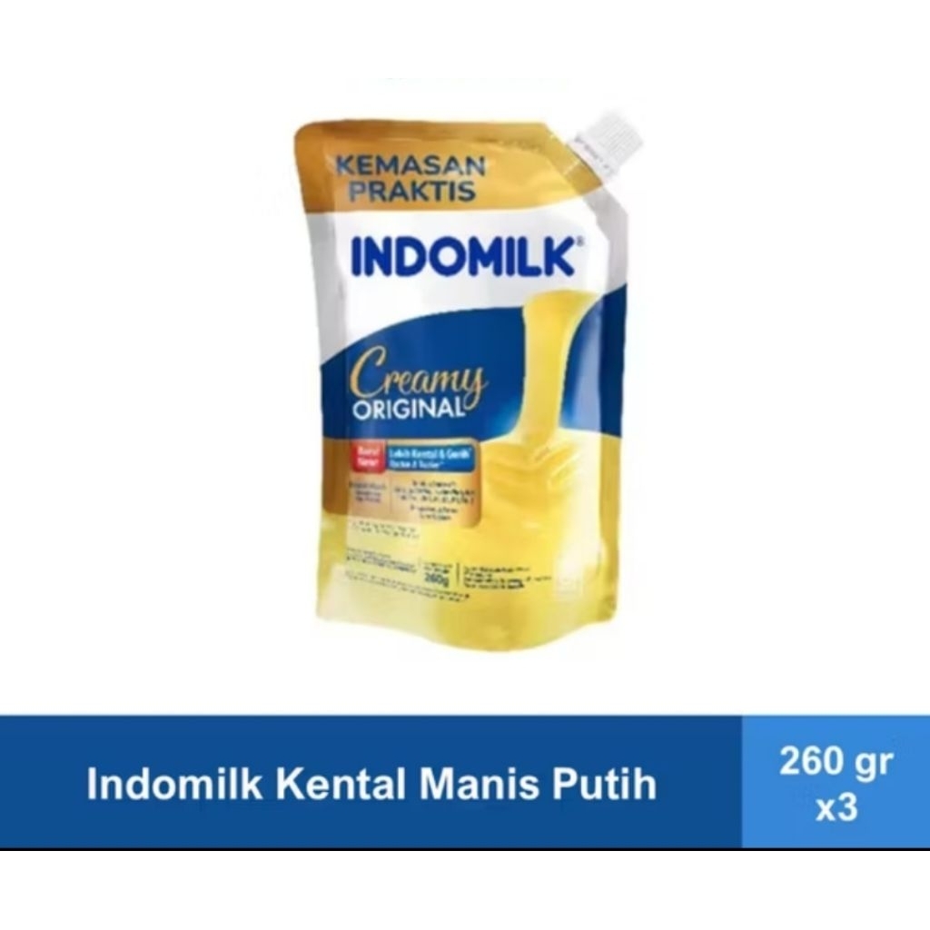 

INDOMILK PUTIH POUCH260g PAKET 3PCS
