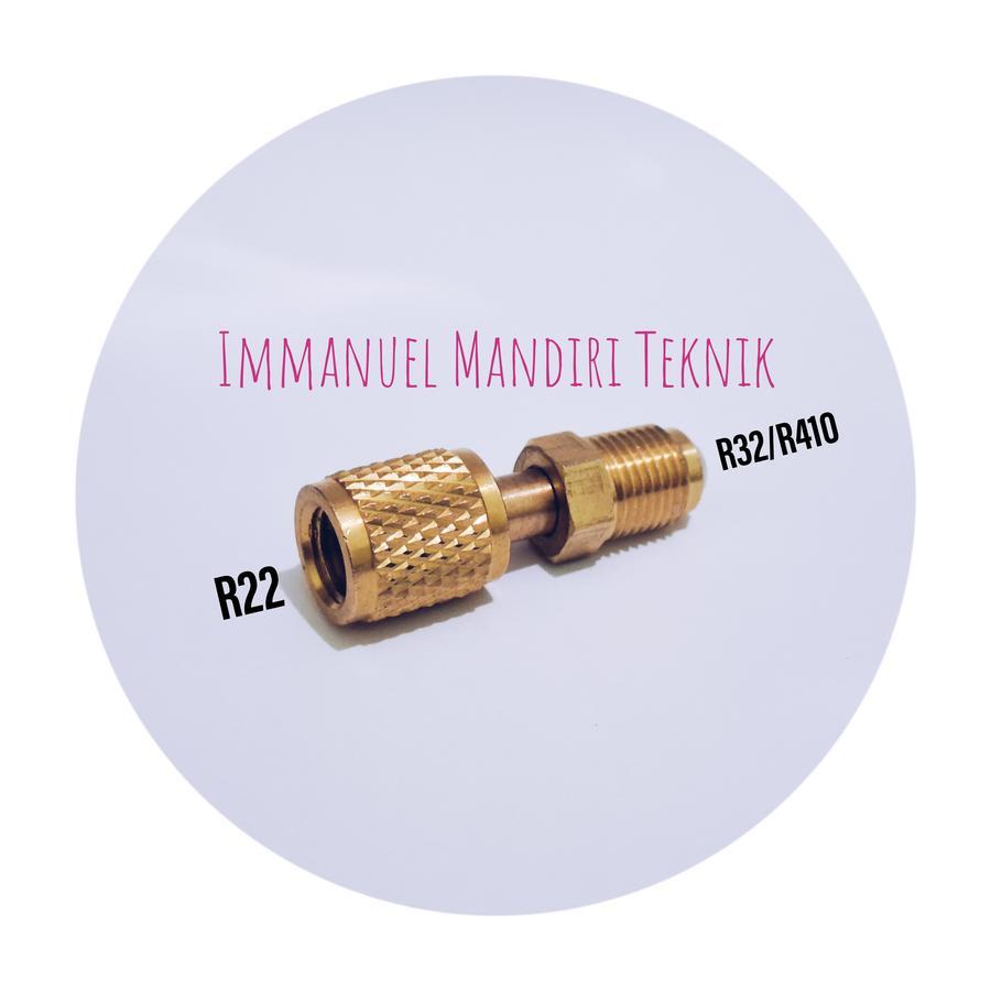 Nepel adaptor R22 / R32/410 / Konektor reducer R22 to R32/410