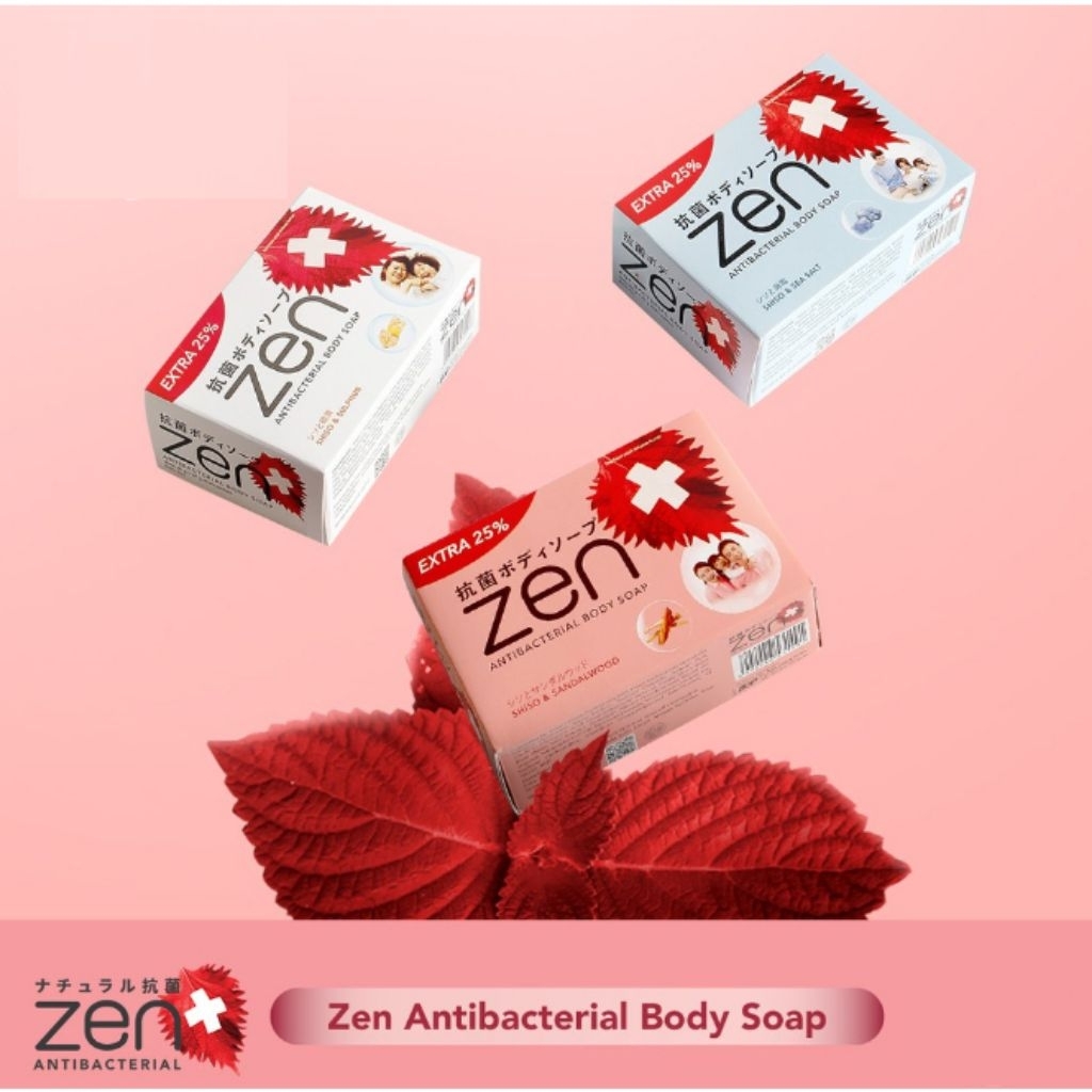 sabun zenZen Sabun Zen 1 pcs kemasan 70gram random Sabun Antibakteri Shiso & Sandalwood Berat 70 gra