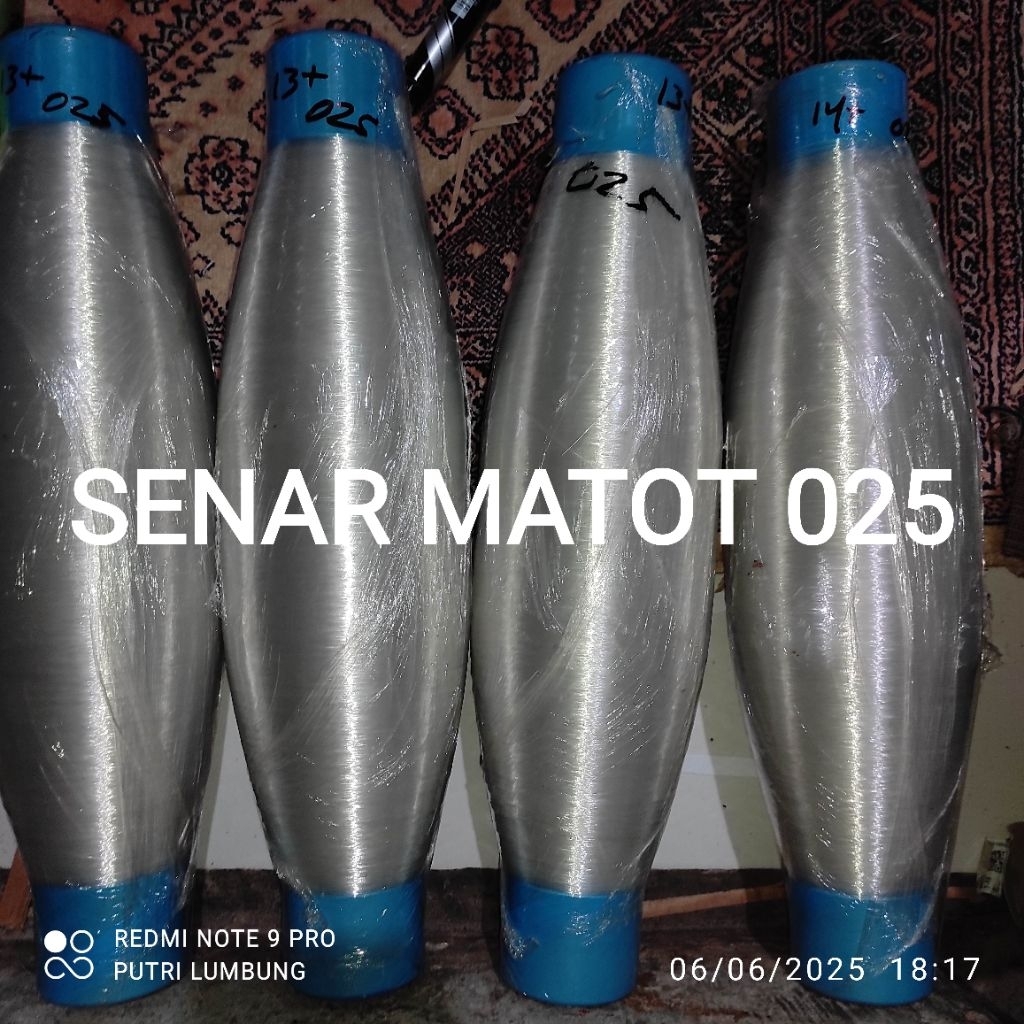 Senar Matot 025 Bobin 1.3kg 1.4kg Untuk Produksi Gelasan Matot