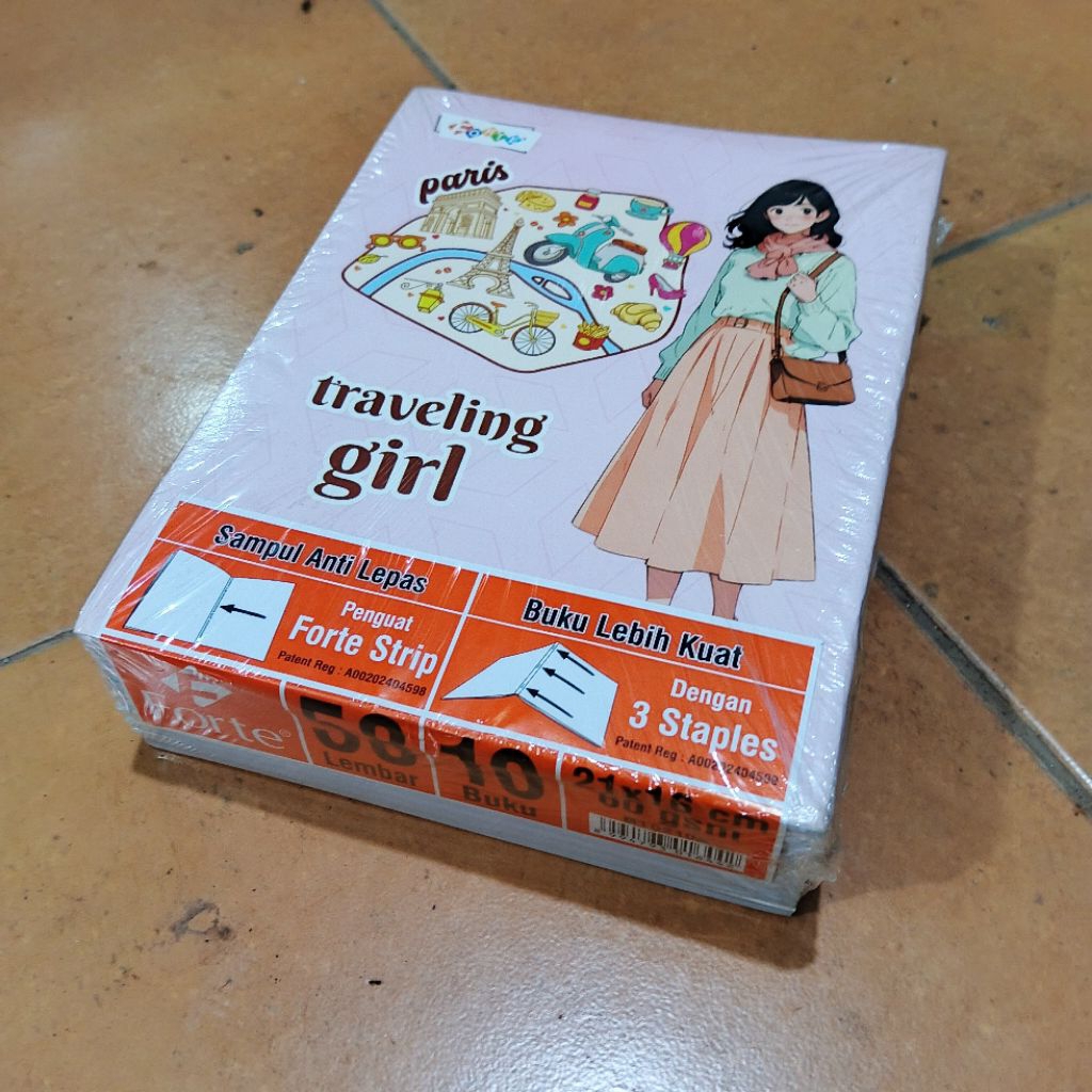 

1 Pak Buku Tulis 58 Lembar Forte Isi 10 Pcs MOTIF CEWEK