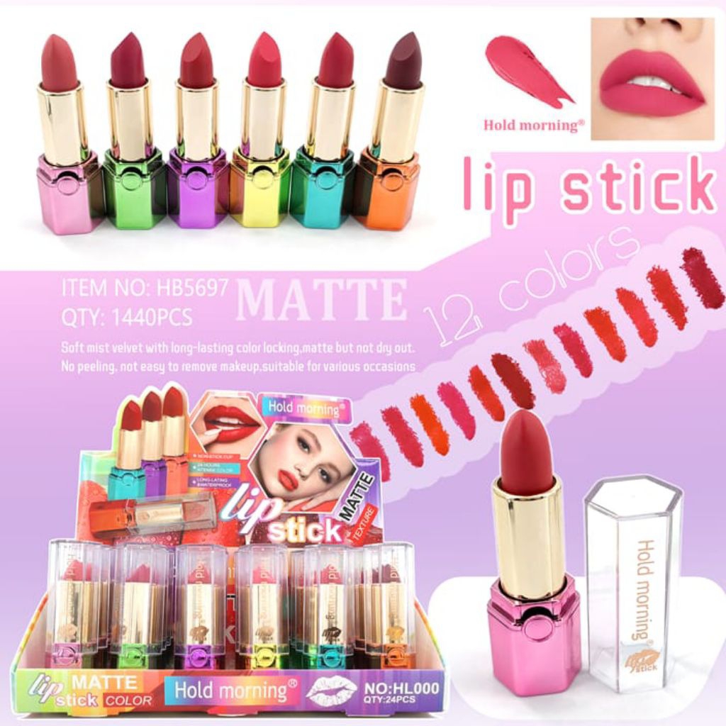 [Perbox 24pc] Lipstick batang hold morning hl 5697