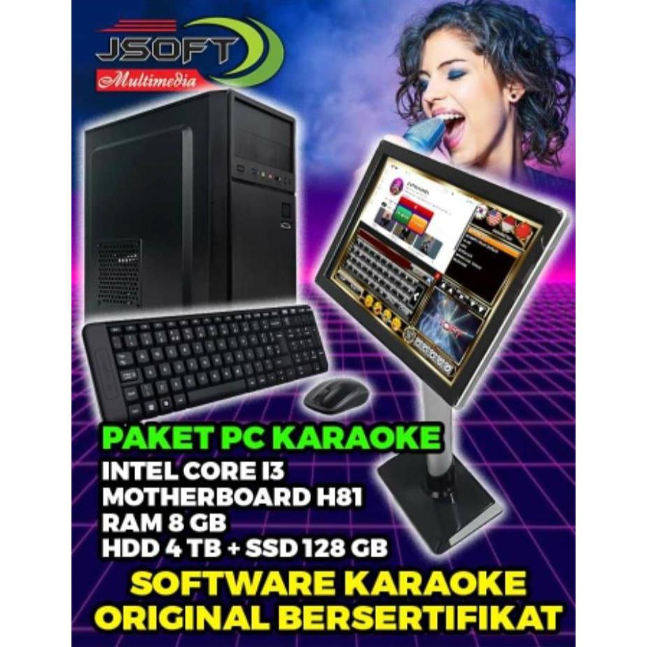 PAKET PLAYER PC KARAOKE PLUS MONITOR TOUCHSCREEN 19 INCH