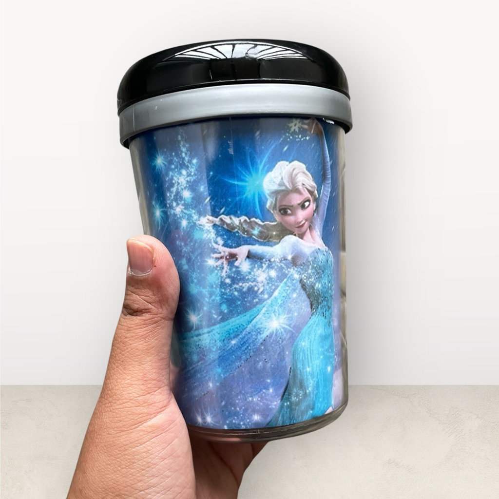 Tumbler Elsa Frozen Gelas Gagang Botol Minum Souvenir Kado Hampers