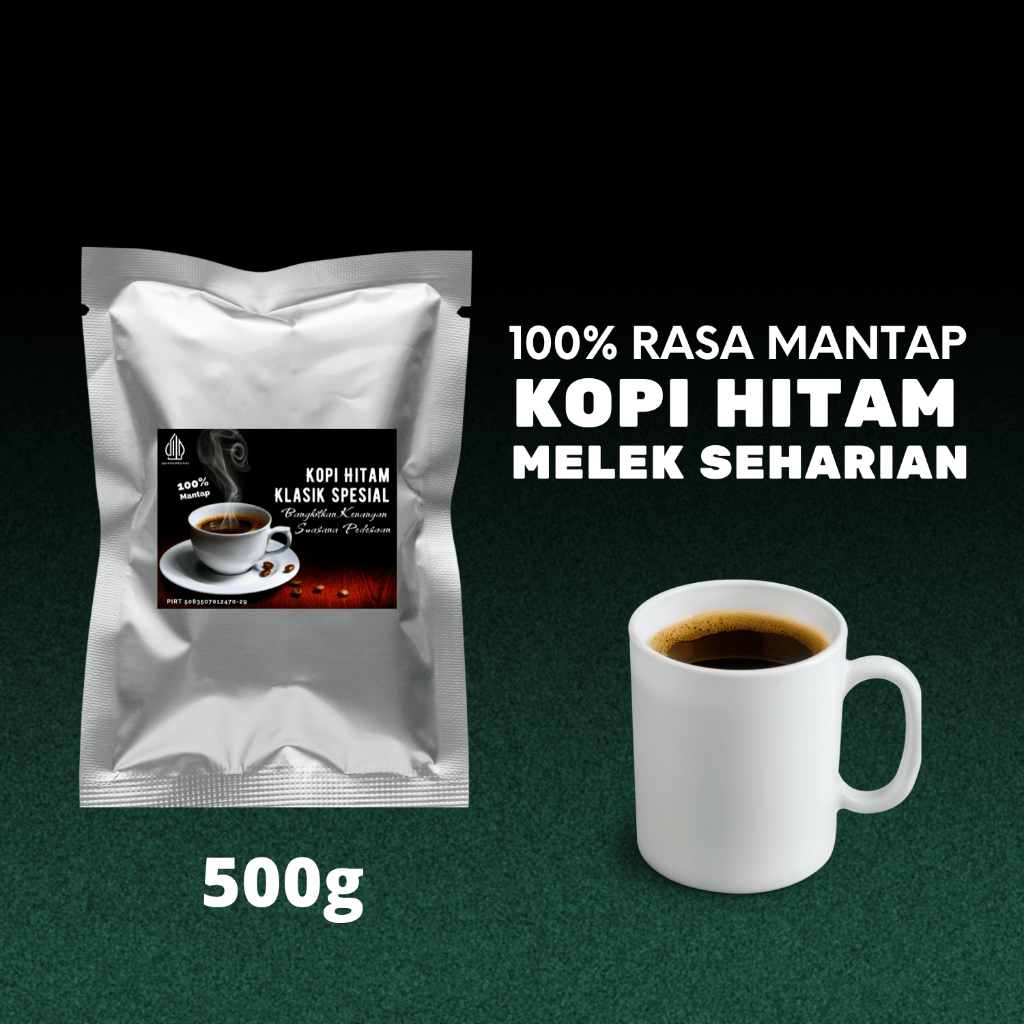 

Kopi Hitam Bubuk Spesial Instan Robusta Coffee Tubruk 500g
