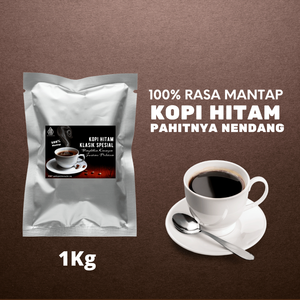

Kopi Robusta Hitam Bubuk Spesial Instan Coffee Tubruk 1Kg