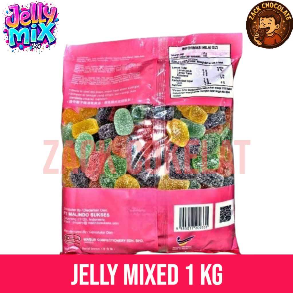 Nyimas_Pawom Jelly Mix Buah Permen 1 Kg Plastilles Campuran