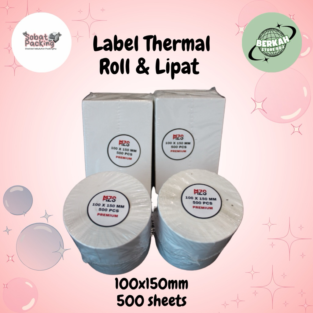 

KERTAS THERMAL 100x150mm ISI 500 LEMBAR