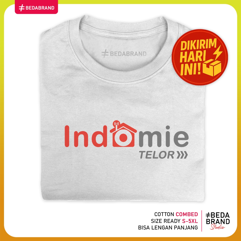 Kaos Parodi Plesetan Lucu Bedabrand - Indomie