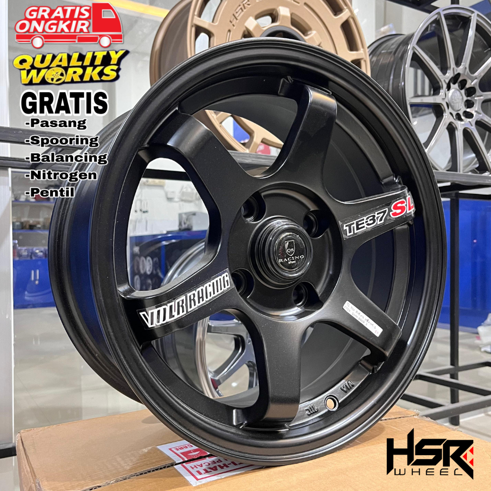Velg Fe37 Ring 15 Pcd 4x114,3 Velg Racing Mobil Avanza, Xenia, Livina, Panther, Kijang