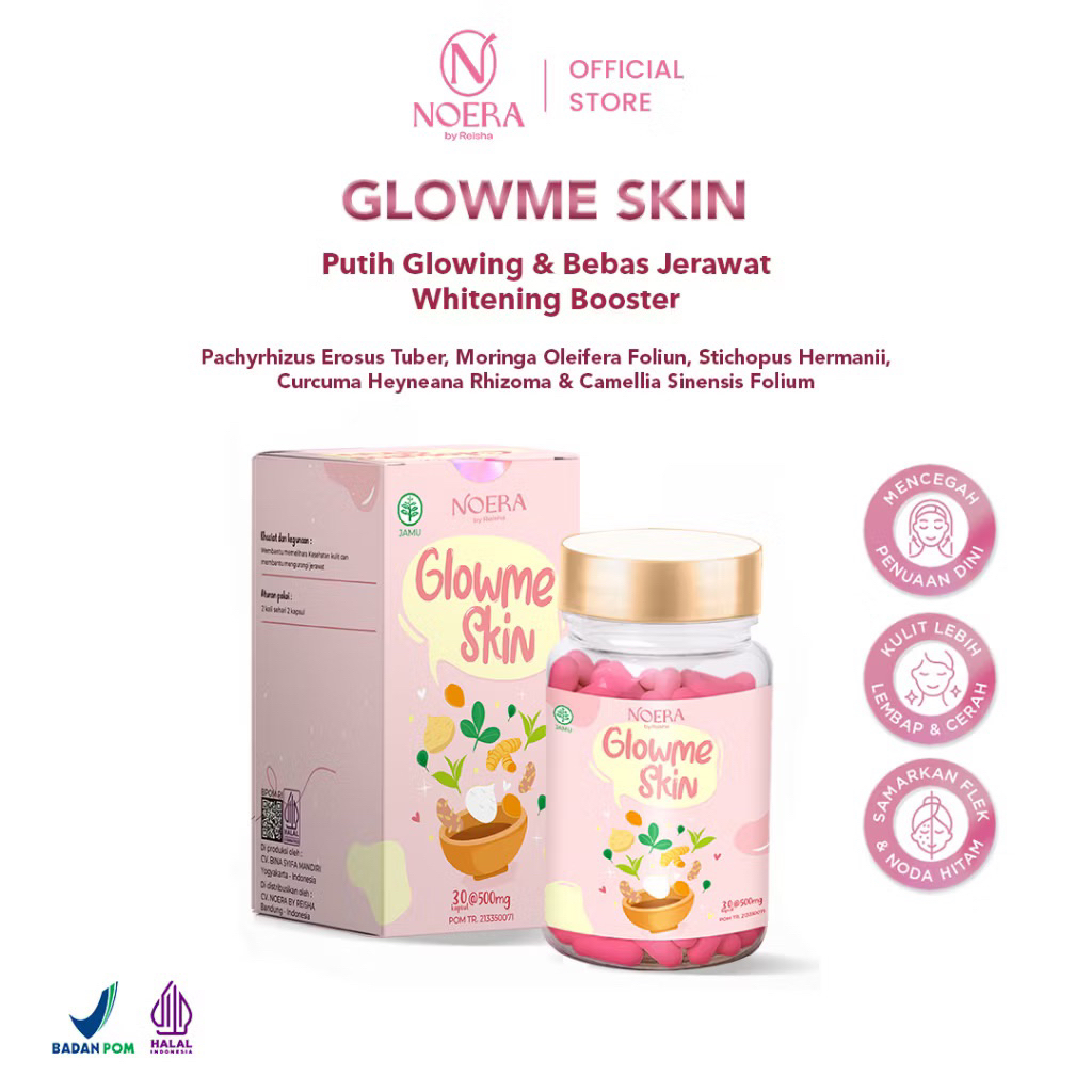 NOERA GLOWME SKIN BPOM KAPSUL PEMUTIH