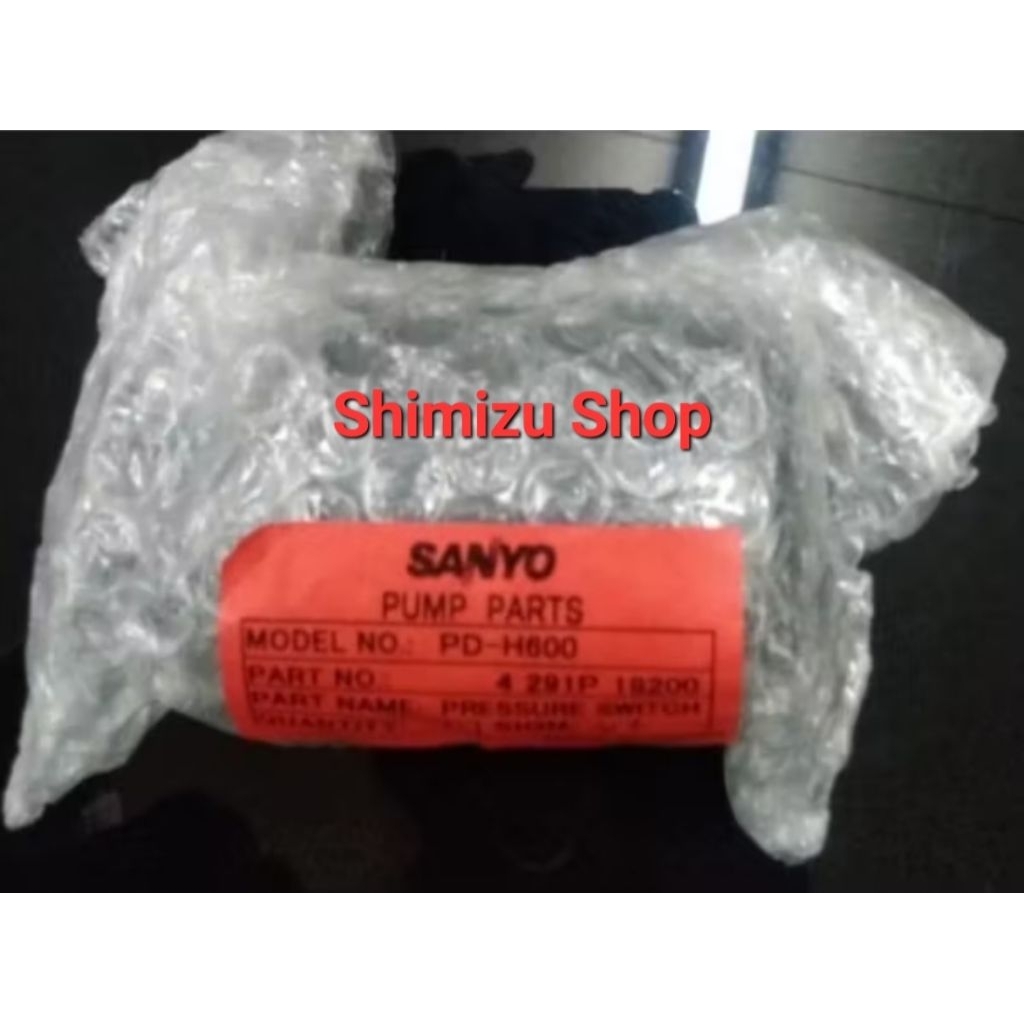 Pressure Switch Pompa Sanyo Jet Pump Sanyo PDH605JP 600watt Original Made In Japan