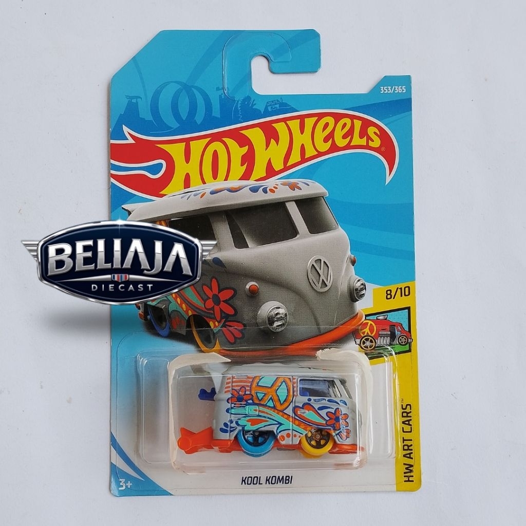 HOT WHEELS KOOL KOMBI GREY HW ART CARS